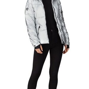Noize silver Lexi puffer coat Women's Silver Puffer Jacket